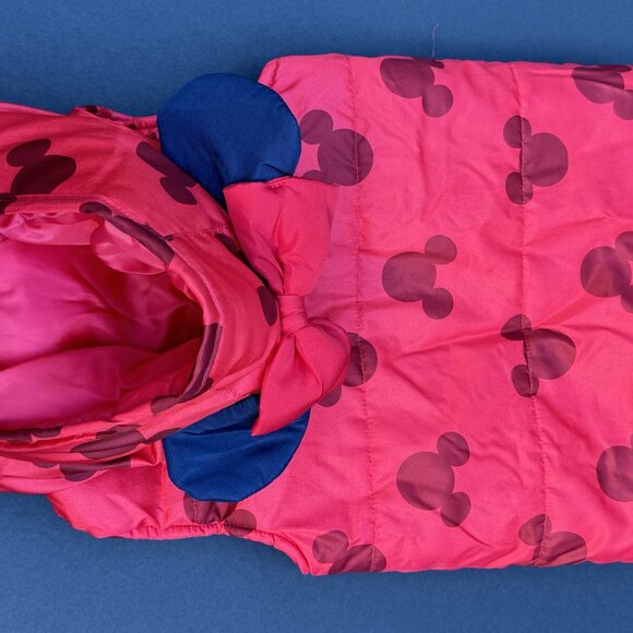 Disney Minnie Mouse Toddler Size 18 months Puffy Winter Vest With Mouse Ears - Picture 10 of 13